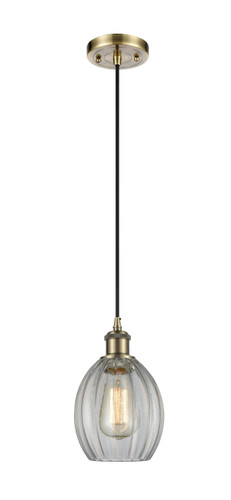 Eaton 1 Light Mini Pendant In Antique Brass (516-1P-Ab-G82)