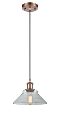 Orwell 1 Light Mini Pendant In Antique Copper (516-1P-Ac-G132)