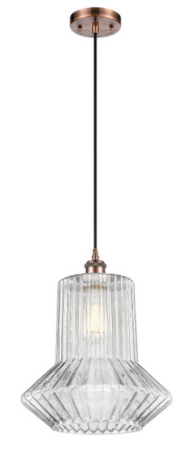 Springwater 1 Light Mini Pendant In Antique Copper (516-1P-Ac-G212)