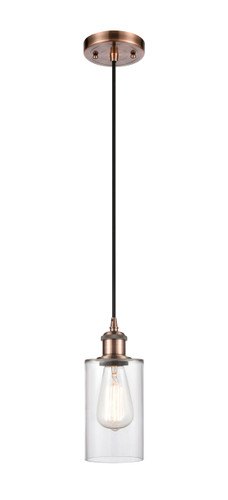 Clymer 1 Light Mini Pendant In Antique Copper (516-1P-Ac-G802)