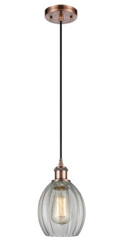 Eaton 1 Light Mini Pendant In Antique Copper (516-1P-Ac-G82)