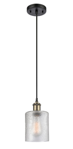 Cobbleskill 1 Light Mini Pendant In Black Antique Brass (516-1P-Bab-G112)