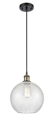 Athens 1 Light Mini Pendant In Black Antique Brass (516-1P-Bab-G125-10)