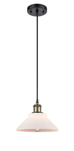 Orwell 1 Light Mini Pendant In Black Antique Brass (516-1P-Bab-G131)