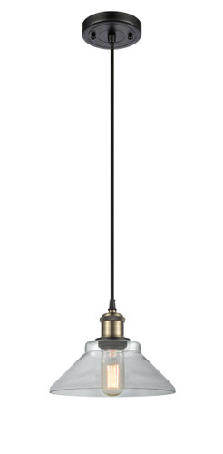 Orwell 1 Light Mini Pendant In Black Antique Brass (516-1P-Bab-G132)