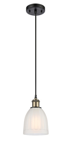 Brookfield 1 Light Mini Pendant In Black Antique Brass (516-1P-Bab-G441)