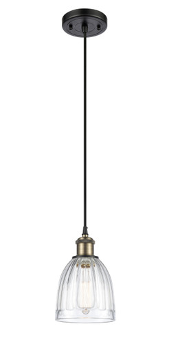 Brookfield 1 Light Mini Pendant In Black Antique Brass (516-1P-Bab-G442)