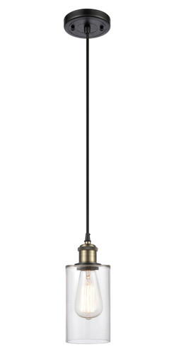 Clymer 1 Light Mini Pendant In Black Antique Brass (516-1P-Bab-G802)