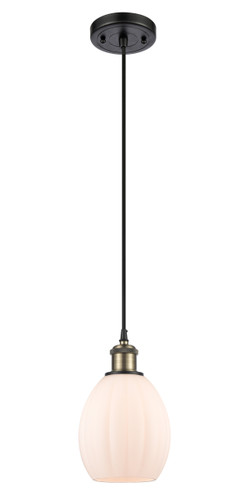 Eaton 1 Light Mini Pendant In Black Antique Brass (516-1P-Bab-G81)