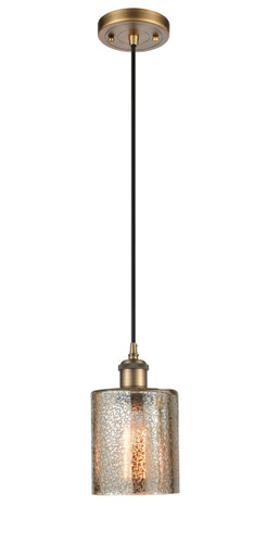 Cobbleskill 1 Light Mini Pendant In Brushed Brass (516-1P-Bb-G116)