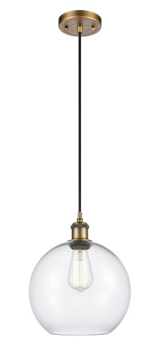 Athens 1 Light Mini Pendant In Brushed Brass (516-1P-Bb-G122-10)