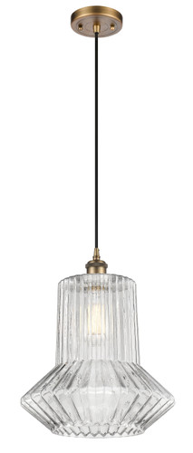 Springwater 1 Light Mini Pendant In Brushed Brass (516-1P-Bb-G212)
