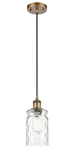 Candor 1 Light Mini Pendant In Brushed Brass (516-1P-Bb-G352)