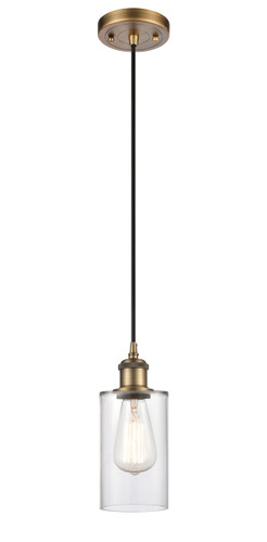 Clymer 1 Light Mini Pendant In Brushed Brass (516-1P-Bb-G802)