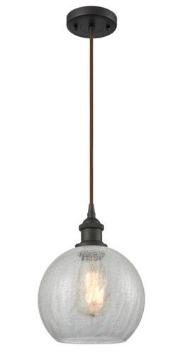 Athens 1 Light Mini Pendant In Oil Rubbed Bronze (516-1P-Ob-G122-8)