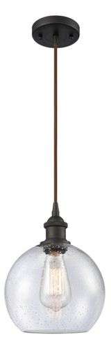 Athens 1 Light Mini Pendant In Oil Rubbed Bronze (516-1P-Ob-G124-8)