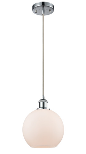 Athens 1 Light Mini Pendant In Polished Chrome (516-1P-Pc-G121-8)