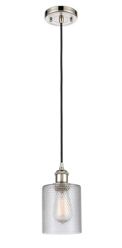 Cobbleskill 1 Light Mini Pendant In Polished Nickel (516-1P-Pn-G112)