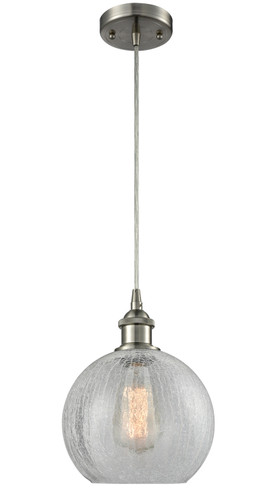 Athens 1 Light Mini Pendant In Brushed Satin Nickel (516-1P-Sn-G125-8)