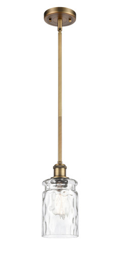 Candor 1 Light Mini Pendant In Brushed Brass (516-1S-Bb-G352)