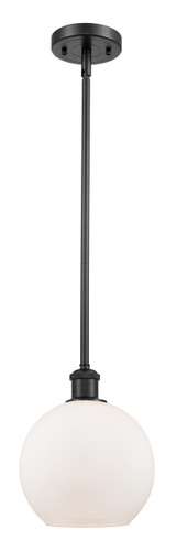 Athens 1 Light Mini Pendant In Matte Black (516-1S-Bk-G121-8)