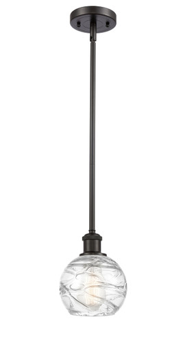Deco Swirl 1 Light Mini Pendant In Oil Rubbed Bronze (516-1S-Ob-G1213-6)