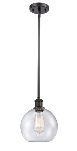 Athens 1 Light Mini Pendant In Oil Rubbed Bronze (516-1S-Ob-G124-8)