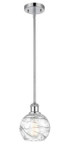 Deco Swirl 1 Light Mini Pendant In Polished Chrome (516-1S-Pc-G1213-6)
