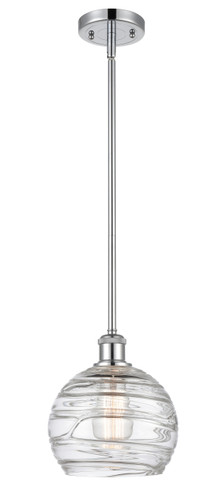 Deco Swirl 1 Light Mini Pendant In Polished Chrome (516-1S-Pc-G1213-8)