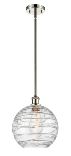 Deco Swirl 1 Light Mini Pendant In Polished Nickel (516-1S-Pn-G1213-10)
