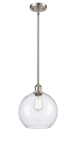 Athens 1 Light Mini Pendant In Brushed Satin Nickel (516-1S-Sn-G124-10)