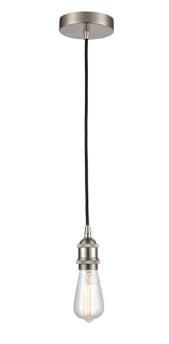 Edison 1 Light Mini Pendant In Satin Nickel (616-1P-Sn)