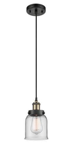 Small Bell 1 Light Mini Pendant In Black Antique Brass (916-1P-Bab-G52)