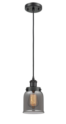 Small Bell 1 Light Mini Pendant In Matte Black (916-1P-Bk-G53)