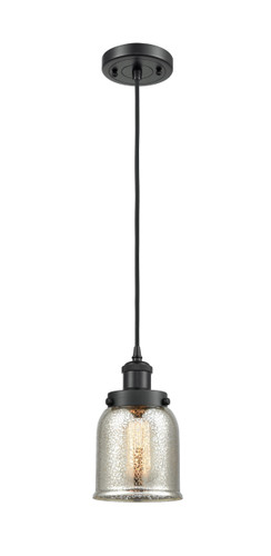 Small Bell 1 Light Mini Pendant In Matte Black (916-1P-Bk-G58)