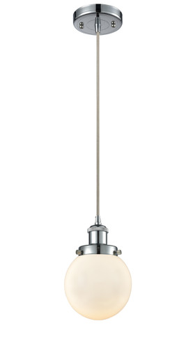 Beacon 1 Light Mini Pendant In Polished Chrome (916-1P-Pc-G201-6)