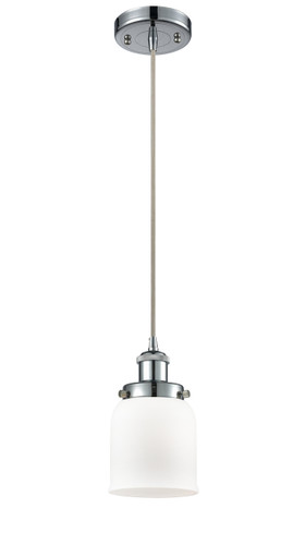 Small Bell 1 Light Mini Pendant In Polished Chrome (916-1P-Pc-G51)