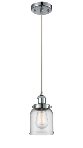 Small Bell 1 Light Mini Pendant In Polished Chrome (916-1P-Pc-G52)