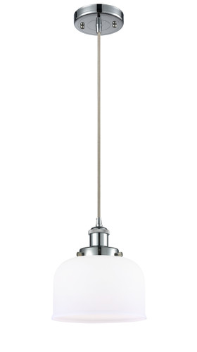 Large Bell 1 Light Mini Pendant In Polished Chrome (916-1P-Pc-G71)