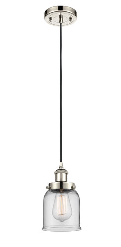 Small Bell 1 Light Mini Pendant In Polished Nickel (916-1P-Pn-G52)