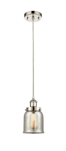 Small Bell 1 Light Mini Pendant In Polished Nickel (916-1P-Pn-G58)