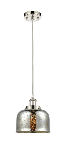 Large Bell 1 Light Mini Pendant In Polished Nickel (916-1P-Pn-G78)