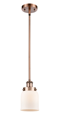 Bell 1 Light Mini Pendant In Antique Copper (916-1S-Ac-G51)