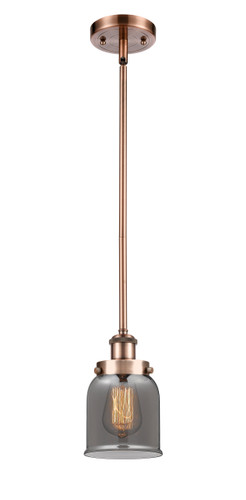 Bell 1 Light Mini Pendant In Antique Copper (916-1S-Ac-G53)