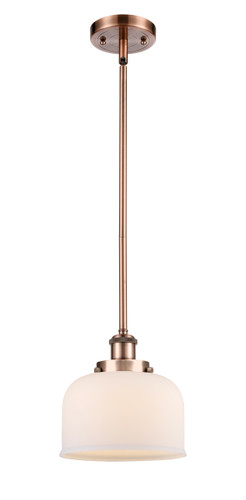 Bell 1 Light Mini Pendant In Antique Copper (916-1S-Ac-G71)