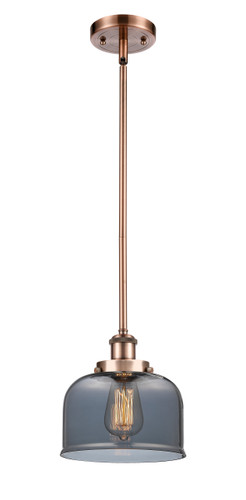 Bell 1 Light Mini Pendant In Antique Copper (916-1S-Ac-G73)