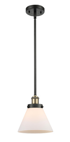 Cone 1 Light Mini Pendant In Black Antique Brass (916-1S-Bab-G41)