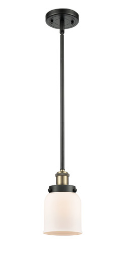 Bell 1 Light Mini Pendant In Black Antique Brass (916-1S-Bab-G51)
