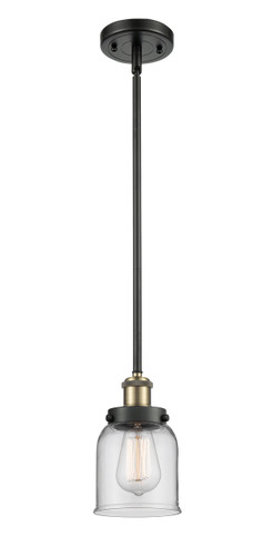 Bell 1 Light Mini Pendant In Black Antique Brass (916-1S-Bab-G52)