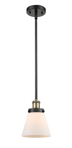 Cone 1 Light Mini Pendant In Black Antique Brass (916-1S-Bab-G61)